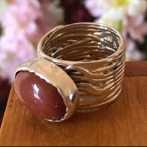 RARE Silpada Sterling Silver Sparkling Sandstone Ring R1144 Size 7 - Picture 10 of 10